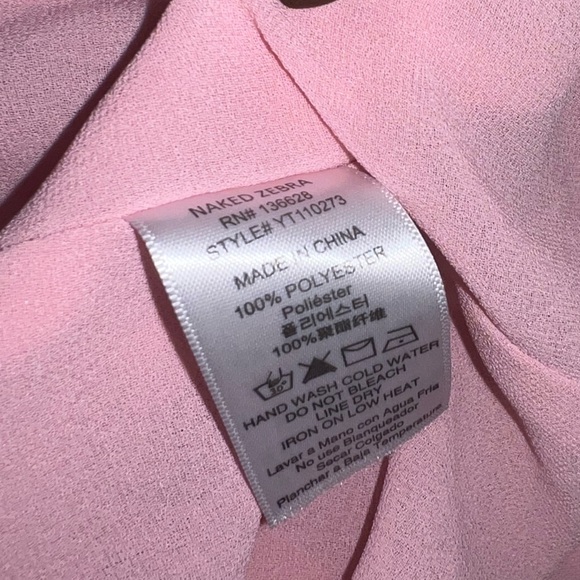 *Naked zebra- Pink tank top - Picture 5 of 6